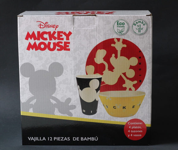 Vajilla de Bambú Mickey Mouse