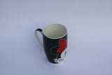 Taza Negra Minnie Mouse