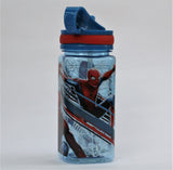 Botella con popote Spiderman