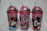 Vaso con popote Mickey Mouse