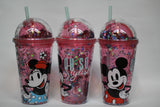 Vaso con popote Mickey Mouse