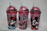 Vaso con popote Mickey Mouse