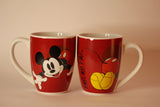 Dúo tazas Mickey y Minnie Rojas