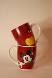 Dúo tazas Mickey y Minnie Rojas