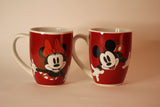 Dúo tazas Mickey y Minnie Rojas