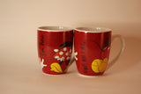 Dúo tazas Mickey y Minnie Rojas